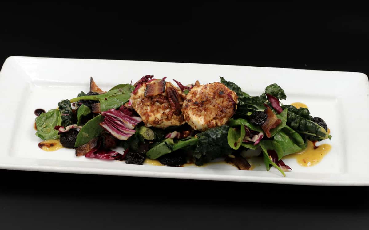 Pecan Crusted Goat Cheese Salad