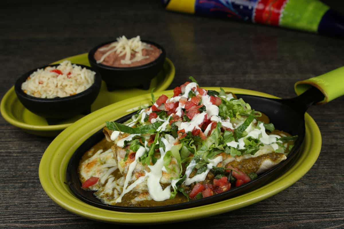 Green Chili Chicken Enchiladas