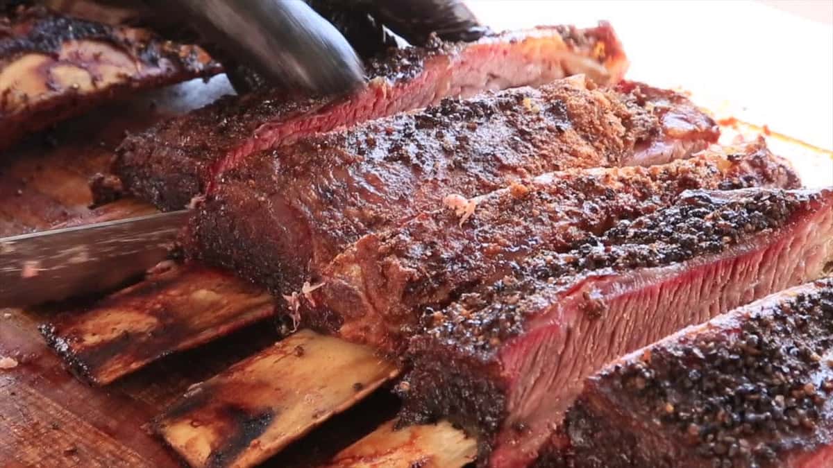 Meaty Angus Beef Ribs (Full Rack) Menu 3 Fat Guys Diner American Restaurant in Grover