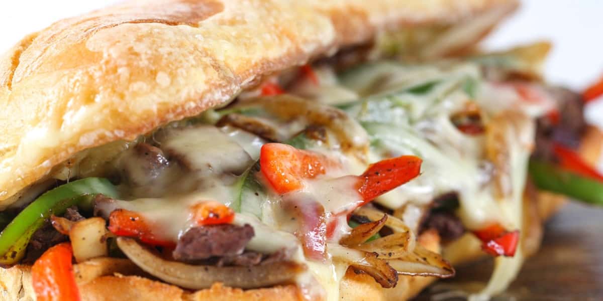 Famous Philly Cheesesteak Sandwich