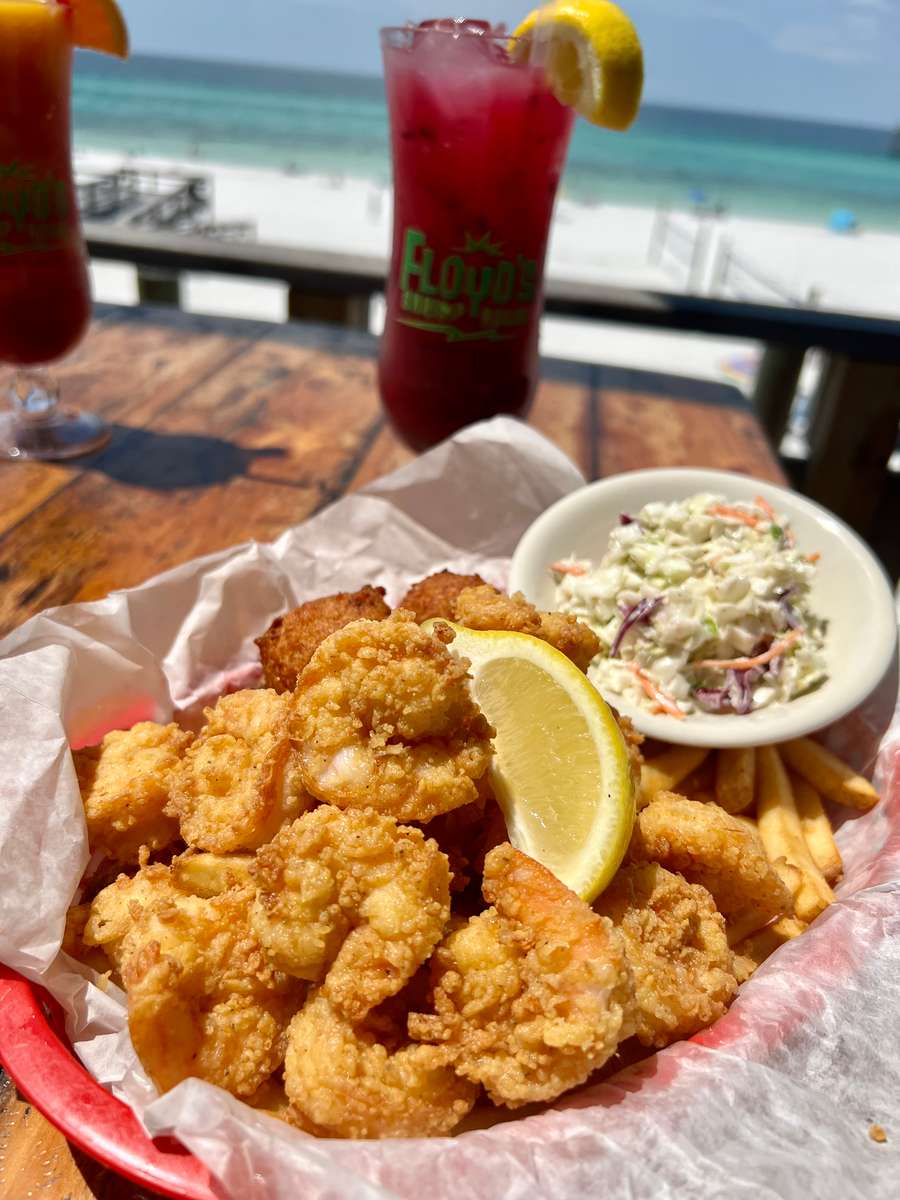 Bottomless Fried Gulf Shrimp - Floyd's Shrimp House - American