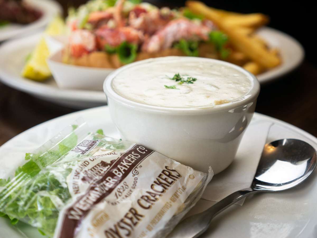 New England Clam Chowder Lunch Homeport Restaurant Brunch