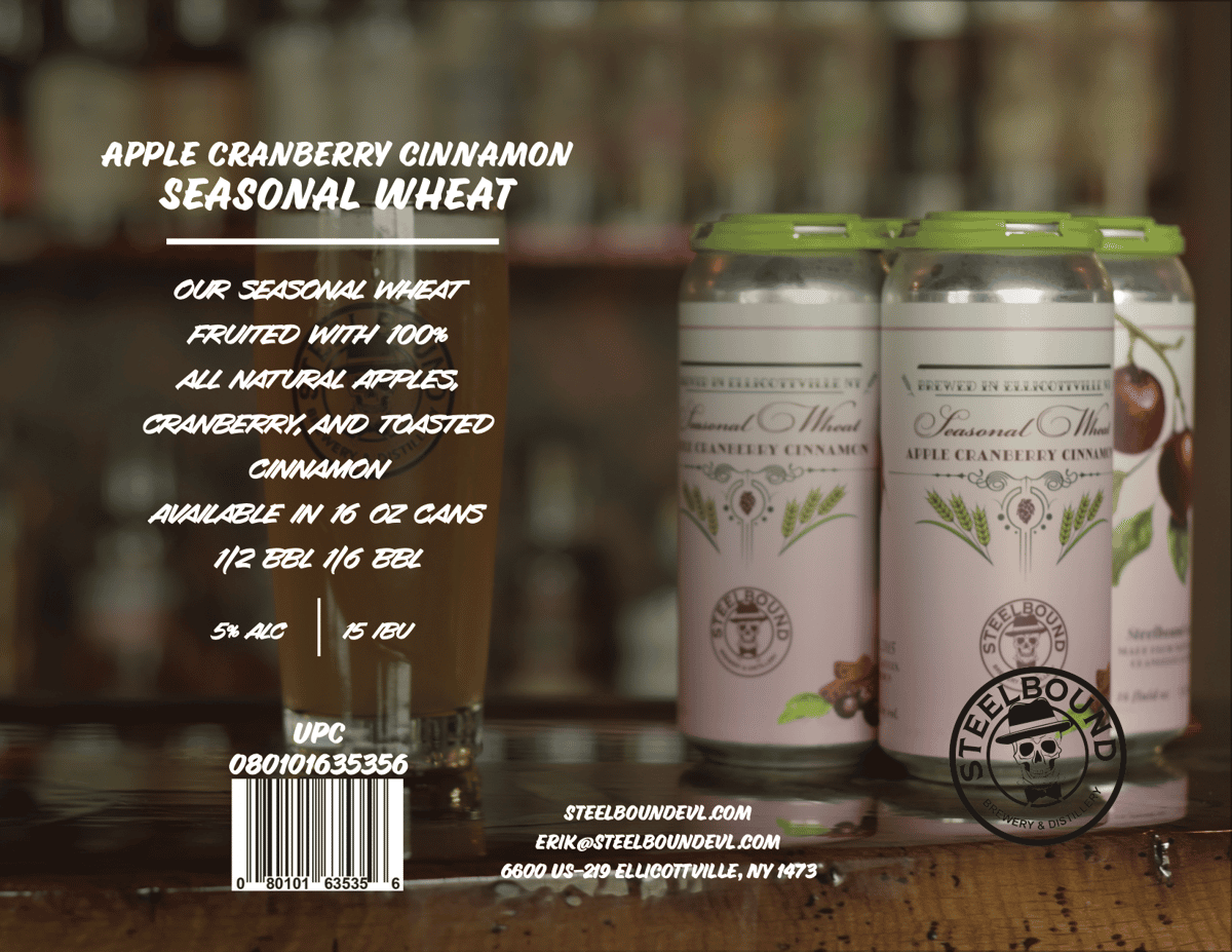 Apple Cranberry Cinnamon Seasonal Wheat