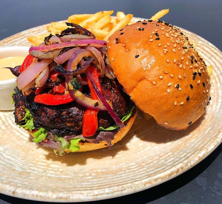 Jerk Portbello Mushroom Burger
