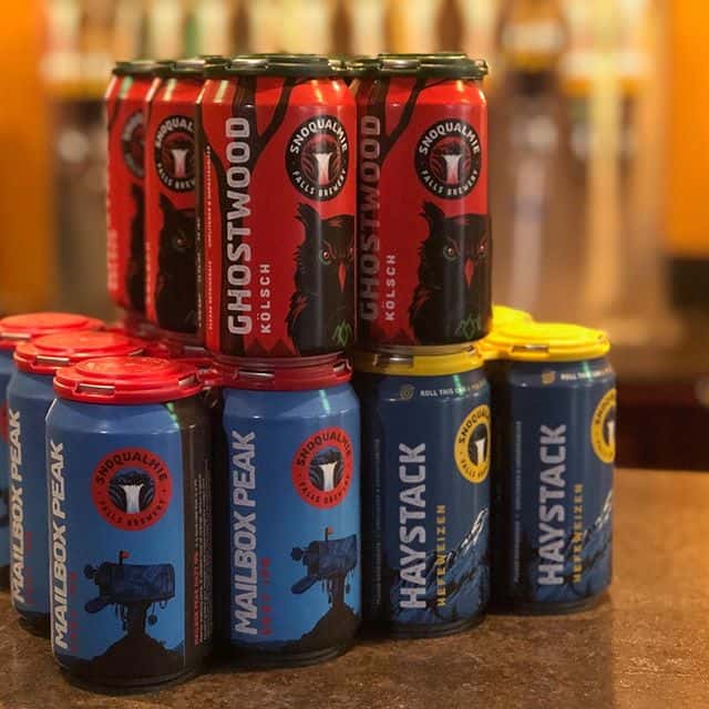beer cans stacked