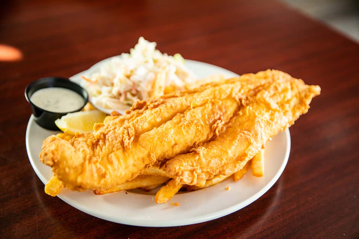 Fried Haddock & Chips Eller's Entrees Eller's Restaurant American
