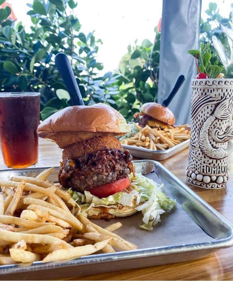 Cowboy burger and fries