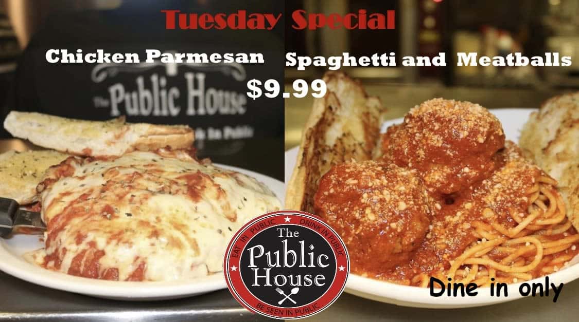 Chicken Parmesan or Spaghetti and Meatballs