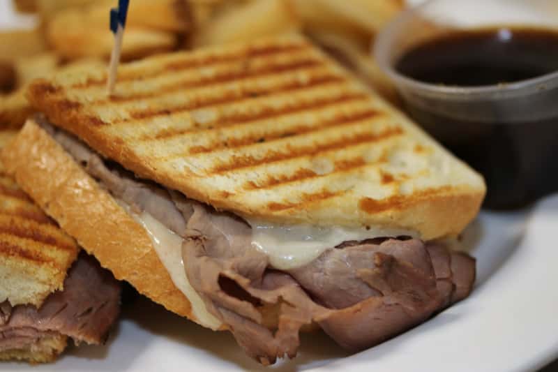 French Dip Panini Mystic Diner Menu Diner Hospitality Group