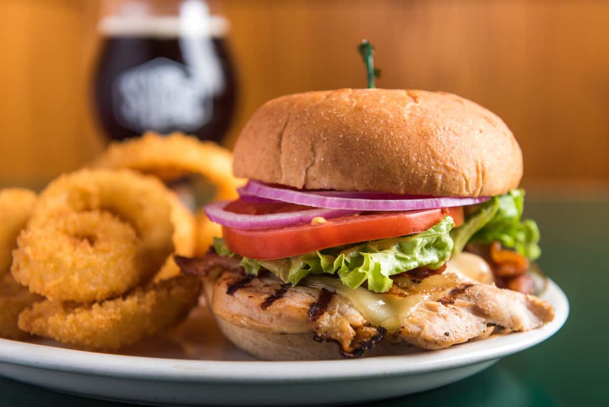 Grilled Chicken Sandwich Pizza Burgers Sandwiches Specials San Diego Brewing Co Brewery In San Diego Ca