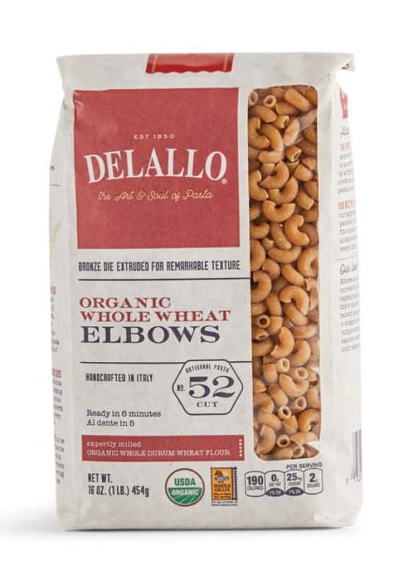 Delallo Organic Whole Wheat Elbows