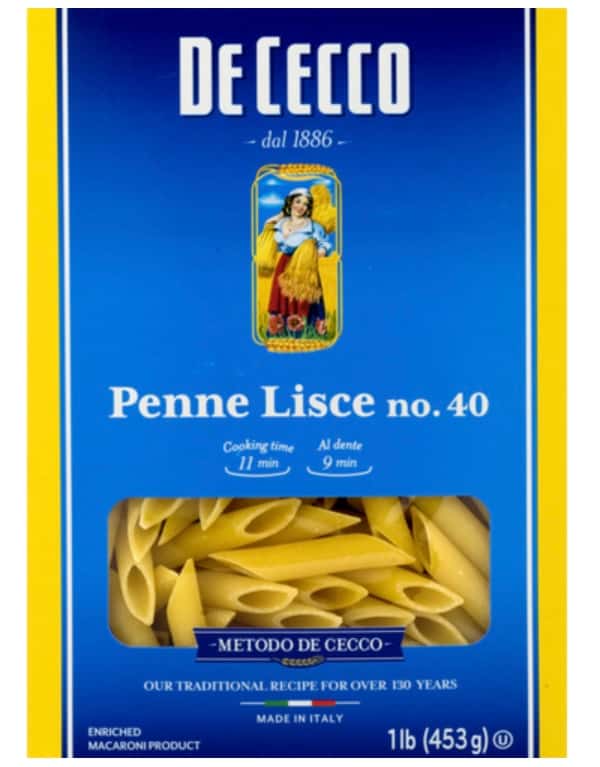 De Cecco Penne Lisce no. 40