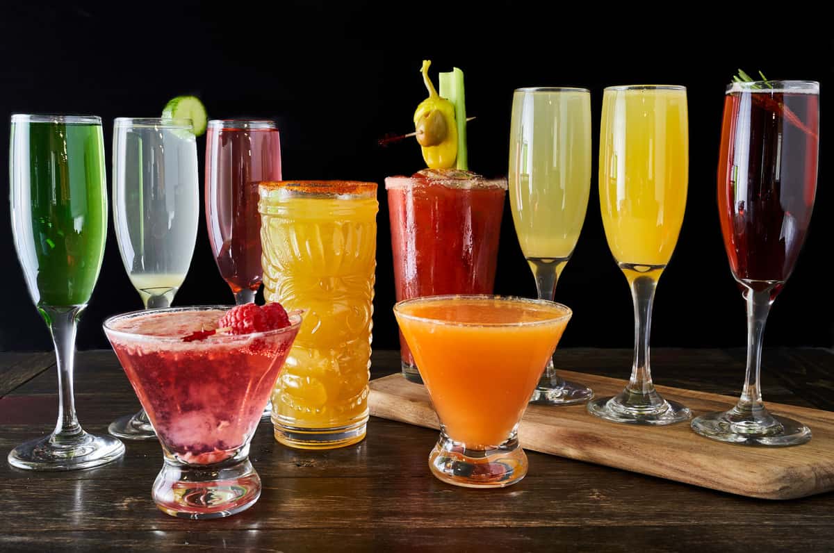 assorted cocktails