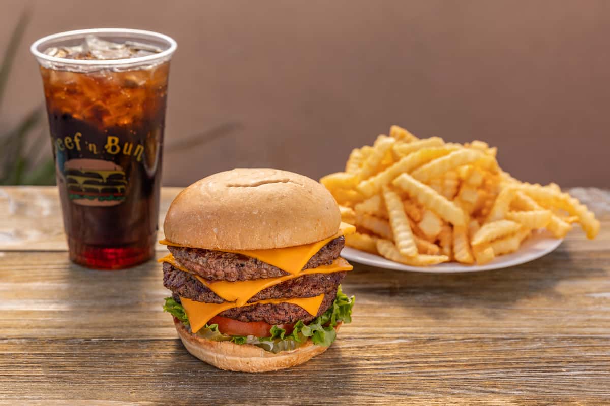 Monster Burger Combo - Beef 'n Bun - Burger Joint in El Cajon, CA