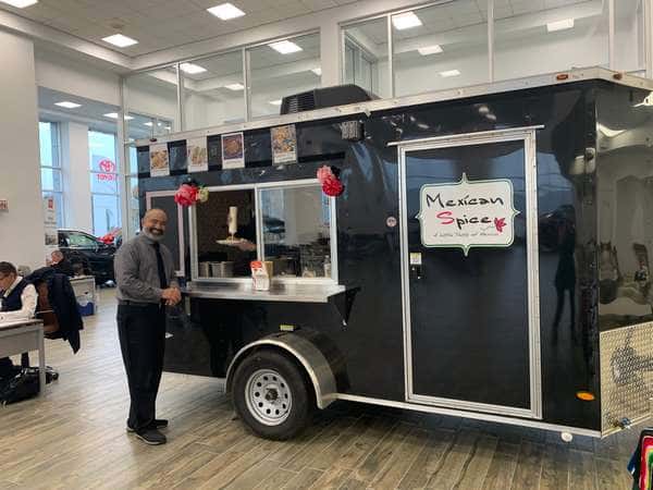 Happy Food Truck Customer