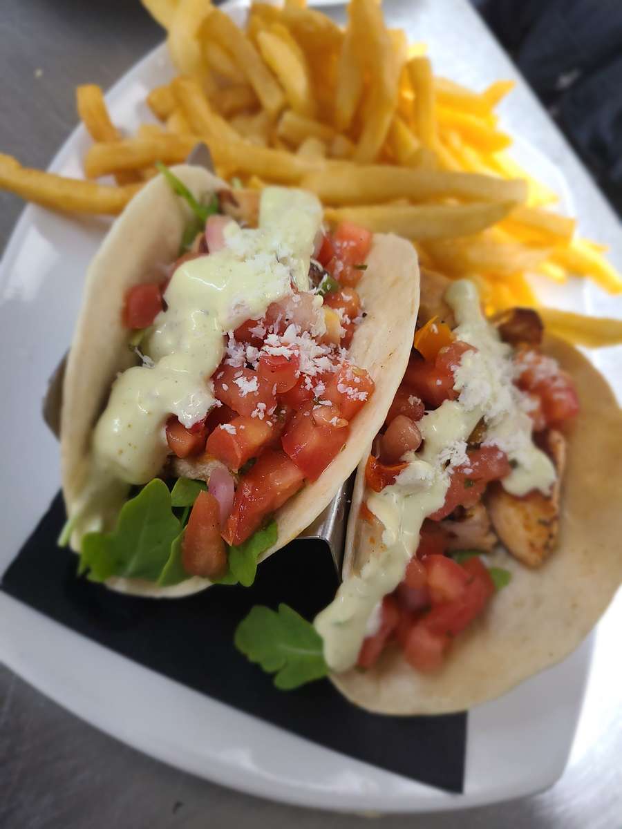 Lemon Cilantro Grilled Chicken Tacos
