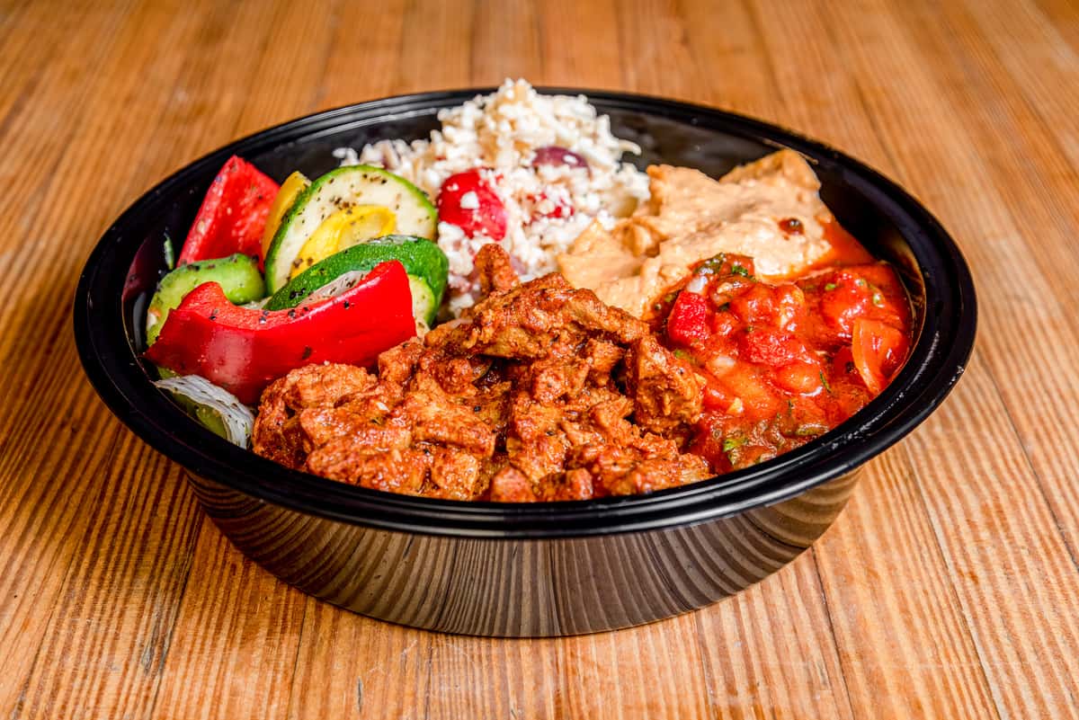 vegan shawarma bowl