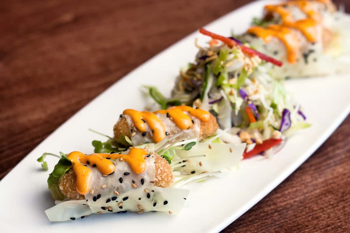 Crab Cakes Hand Roll - Wok n Fire | Asian Fusion Sushi Restaurant