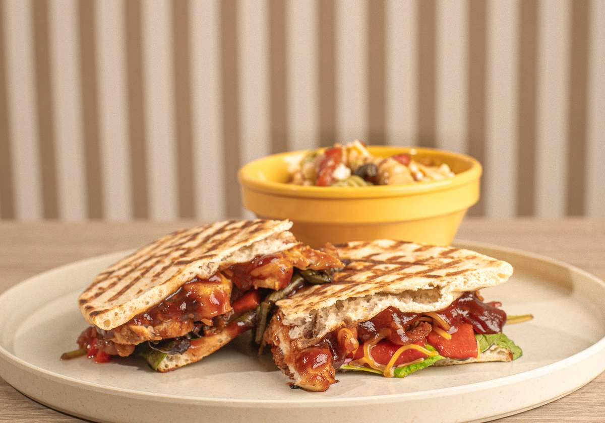 BBQ Chicken Panini - Doc Green's Gourmet Salad And Sandwich Bar