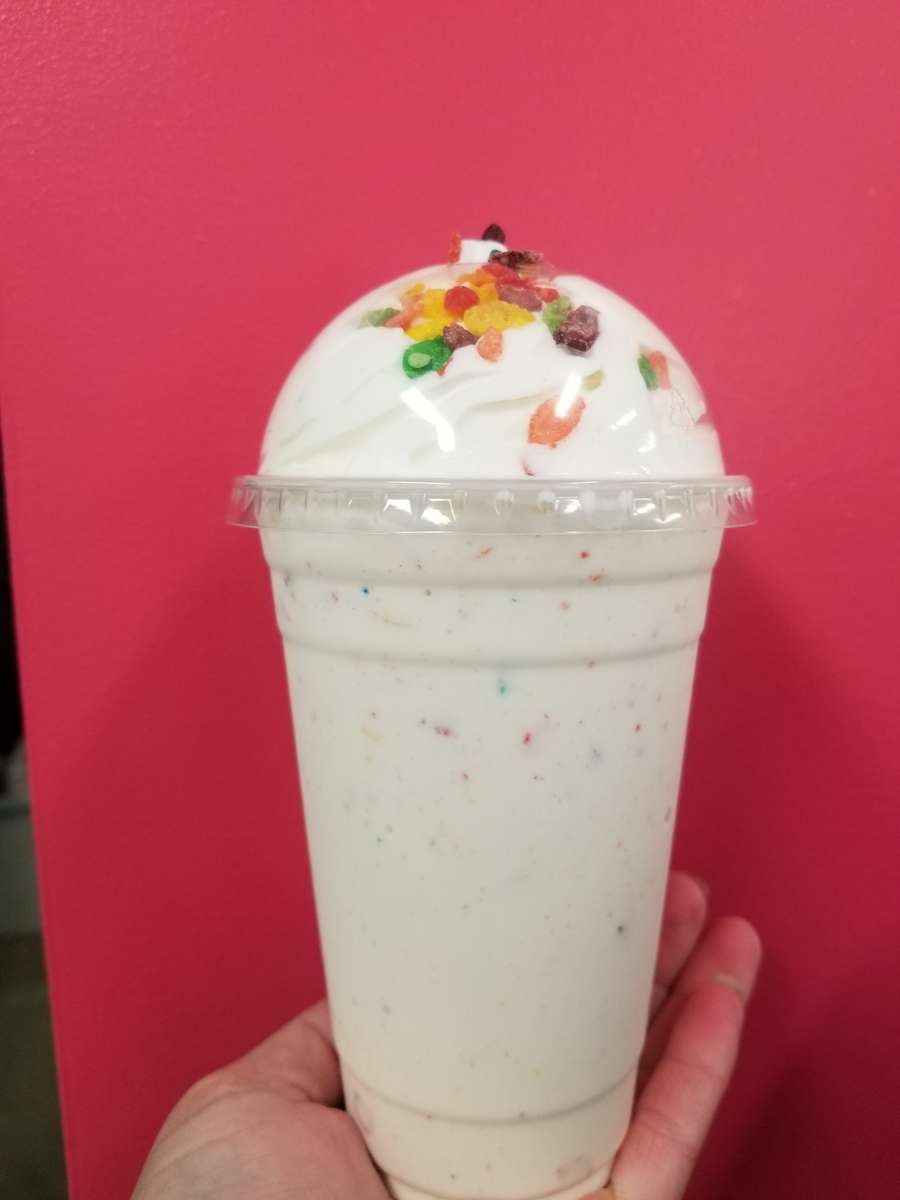 Fruity Pebbles Specialty Milkshake Ice Cream Menu Mrs. Moo's Corner