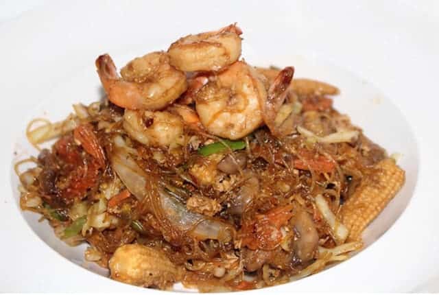 Pad Woon Sen Shrimp