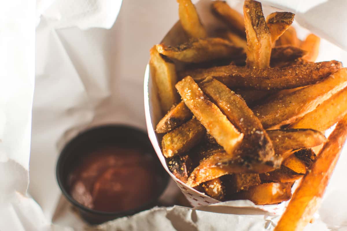 fries and sauce