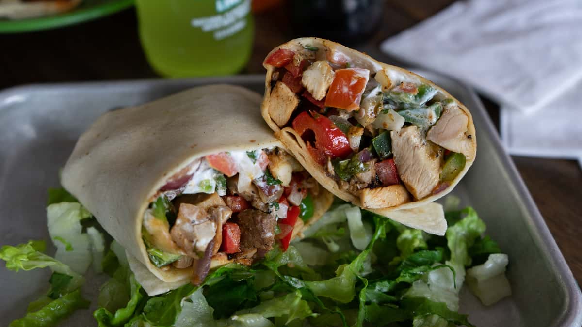 Fajita Burrito With Queso And Salsa Verde My XXX Hot Girl