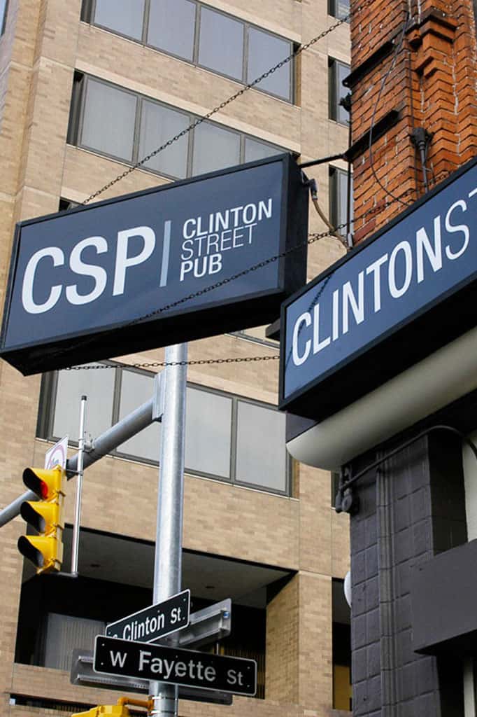 Clinton Street Pub sign