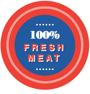 100% Fresh Meat badge