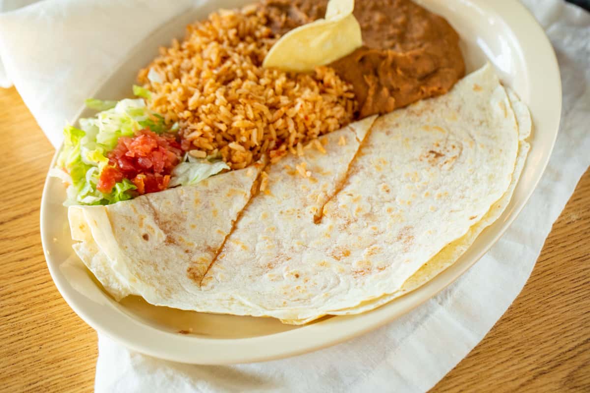 Flour Tortilla Quesadilla Menu Tepeyac Restaurant & Tequila Sports