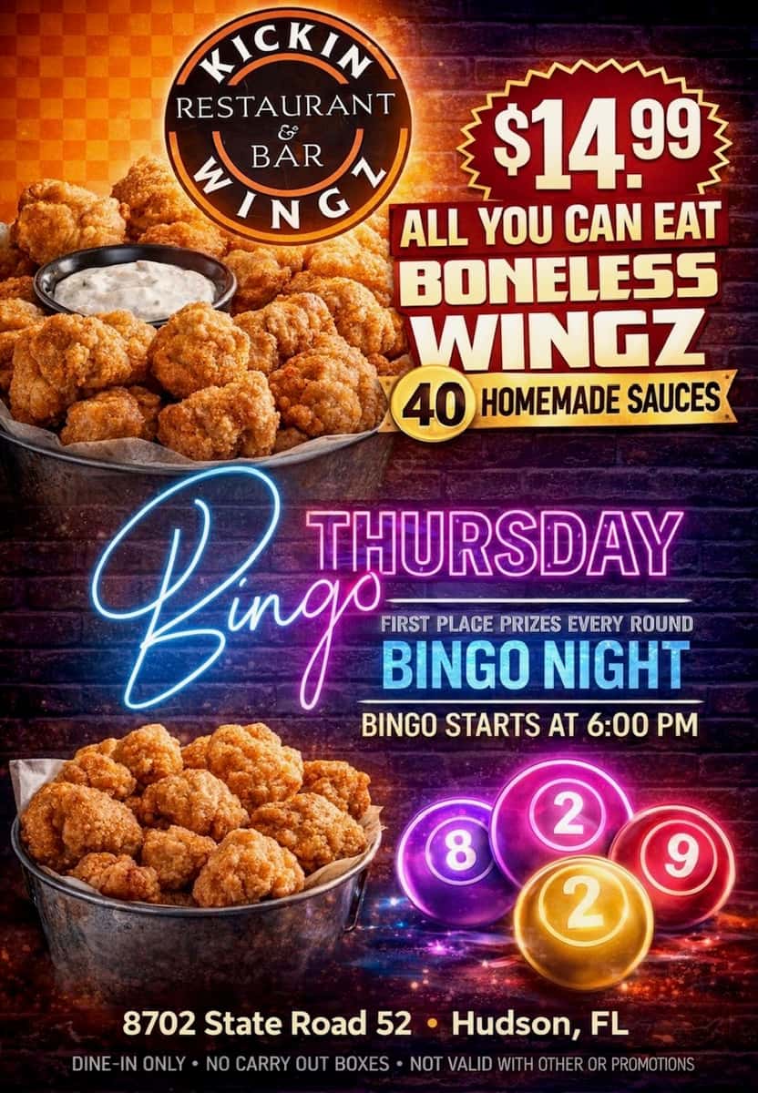 Events - Kickin Wingz – Hudson's Premier Sports Bar & Grill