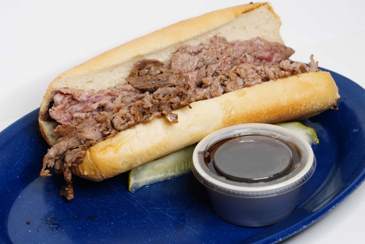 Ribeye Sandwich Menu Ribs BBQ Barbecue Restaurant in Cedar Crest, NM