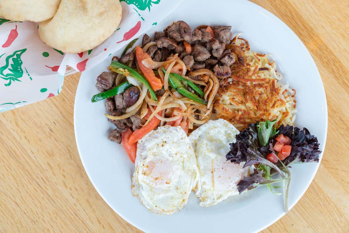Steak Ranchero Eggs