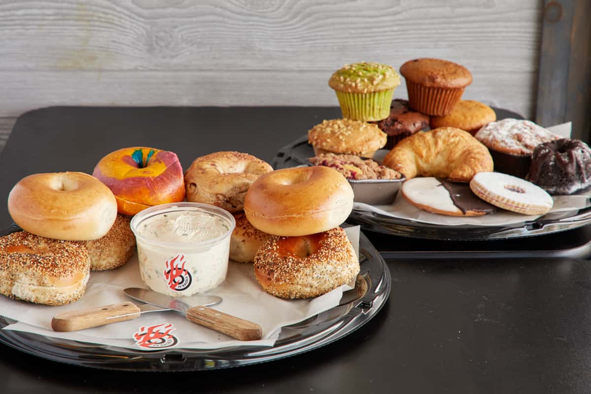 JV bagels assorted foods