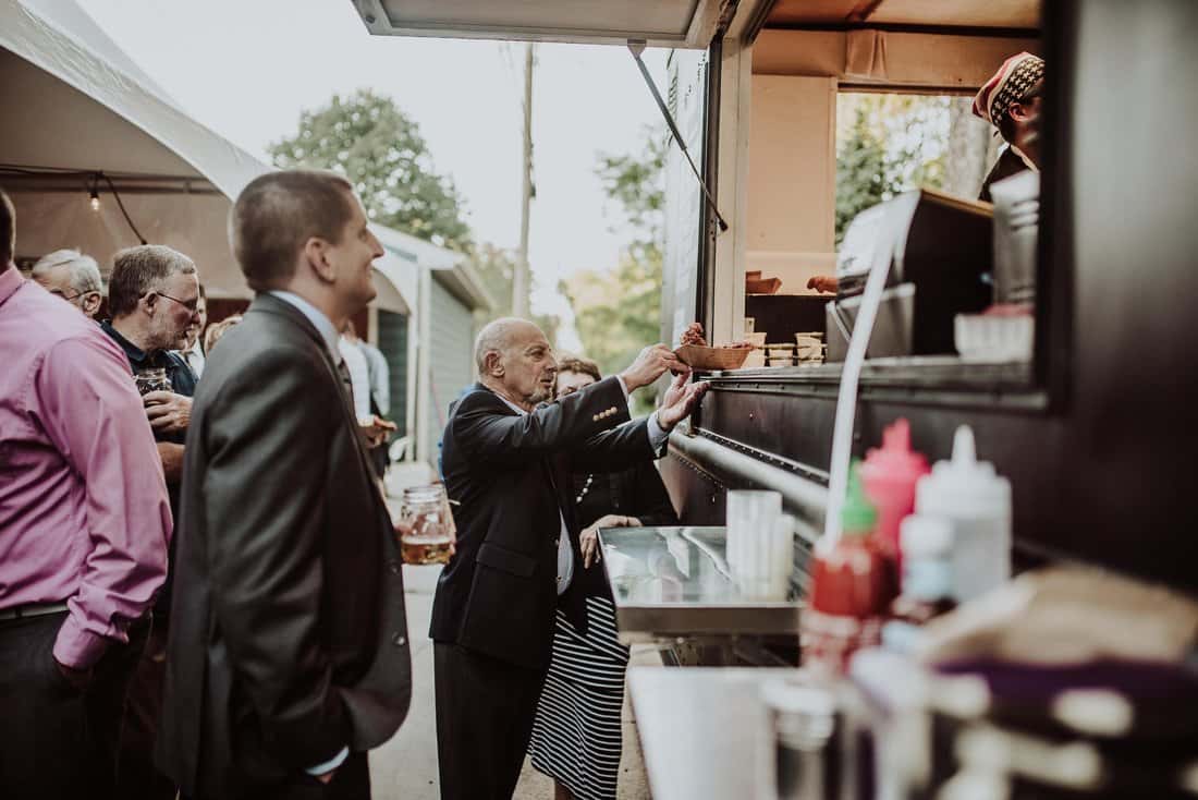 Wedding food truck catering