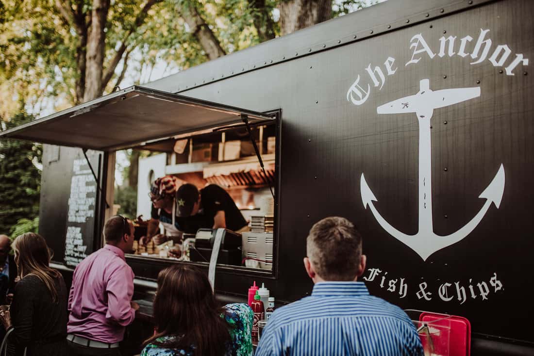 Wedding food truck catering