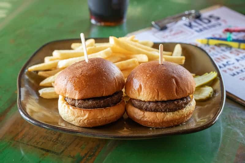 Mini Sliders Kids Menu Septembers Taproom and Eatery Bar & Grill