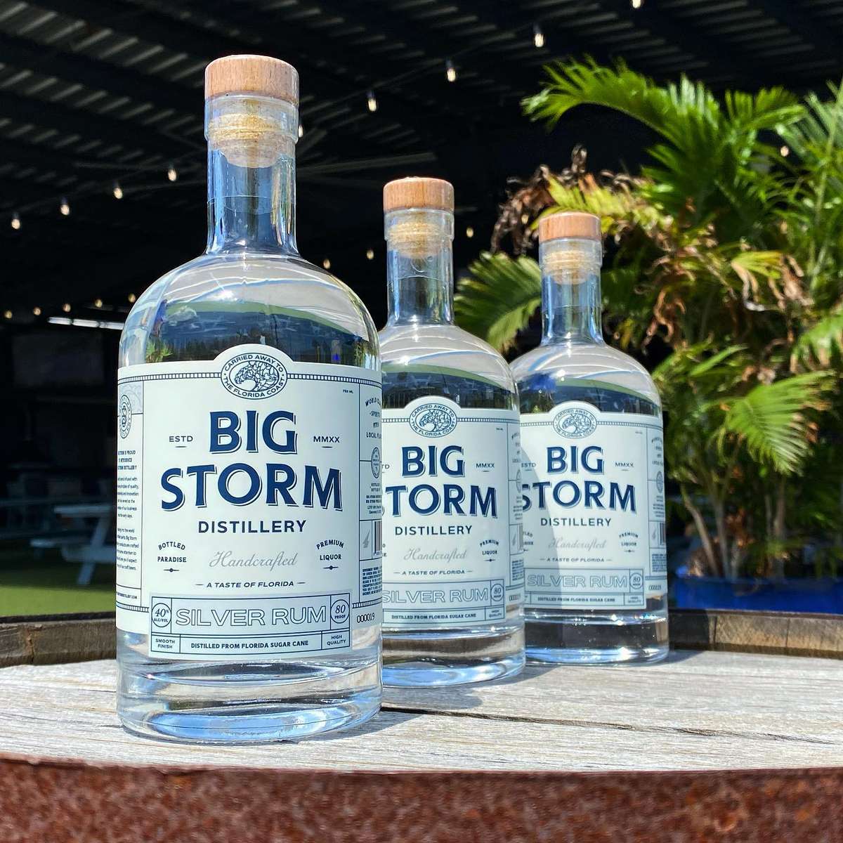 big storm distillery rum bottles