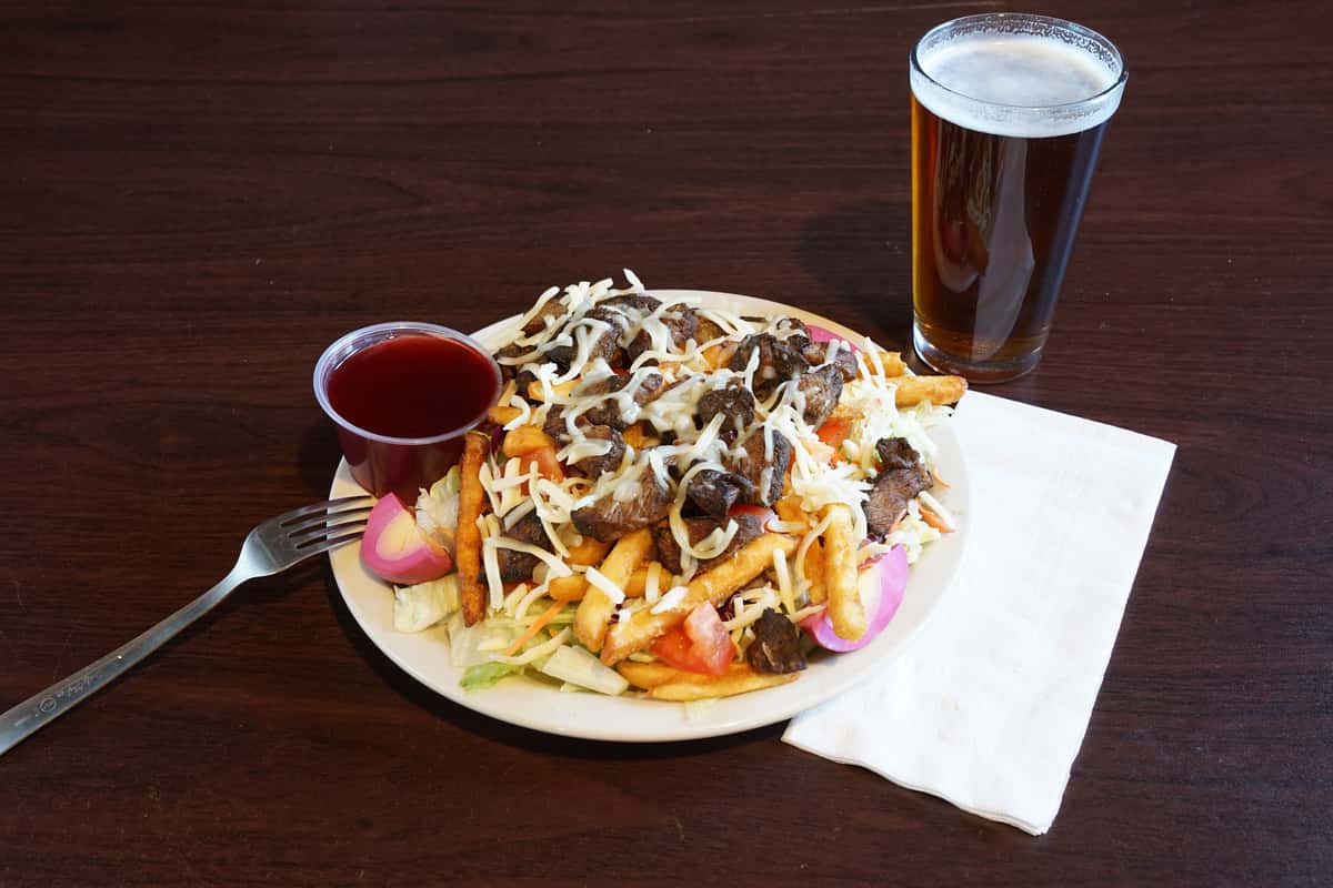 Black Gold Steak Salad Menu Mountaineer Lounge American