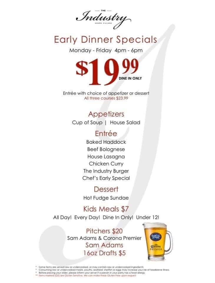 Chef's Early Specials