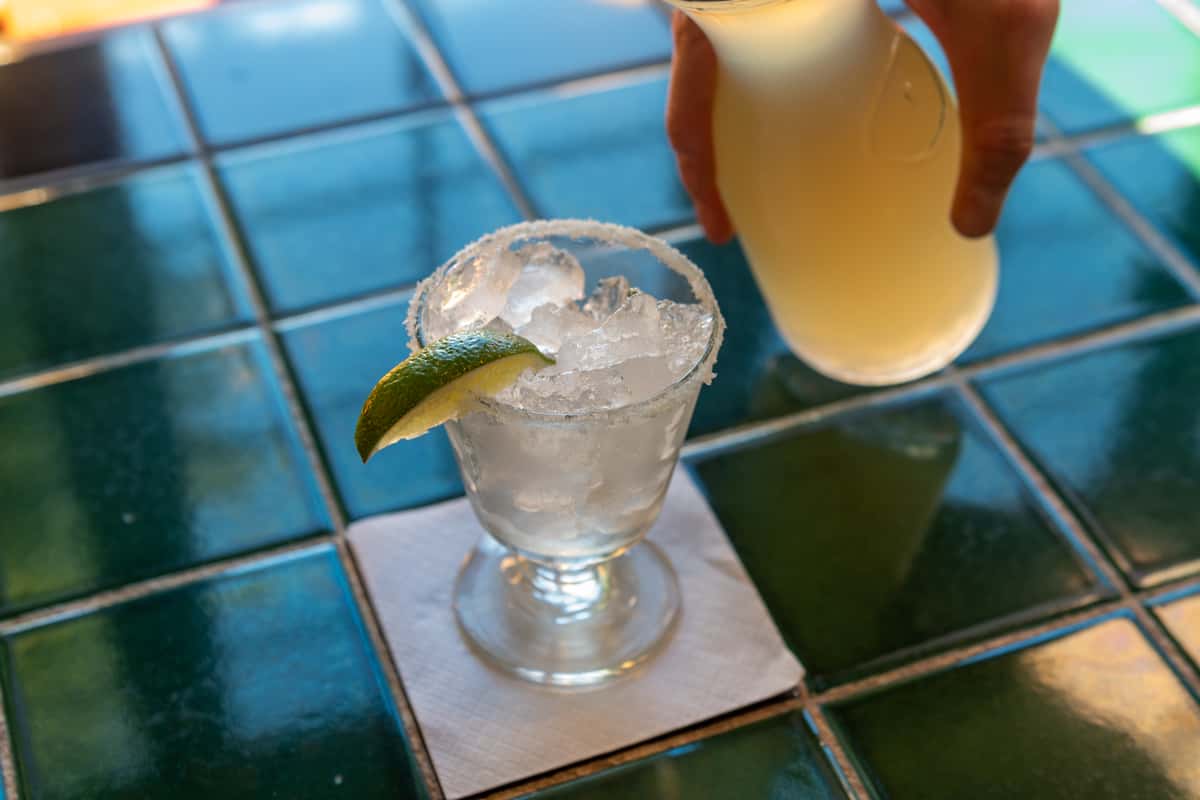 Original Margarita Drink Menu El Nibble Nook Mexican Restaurant in MI