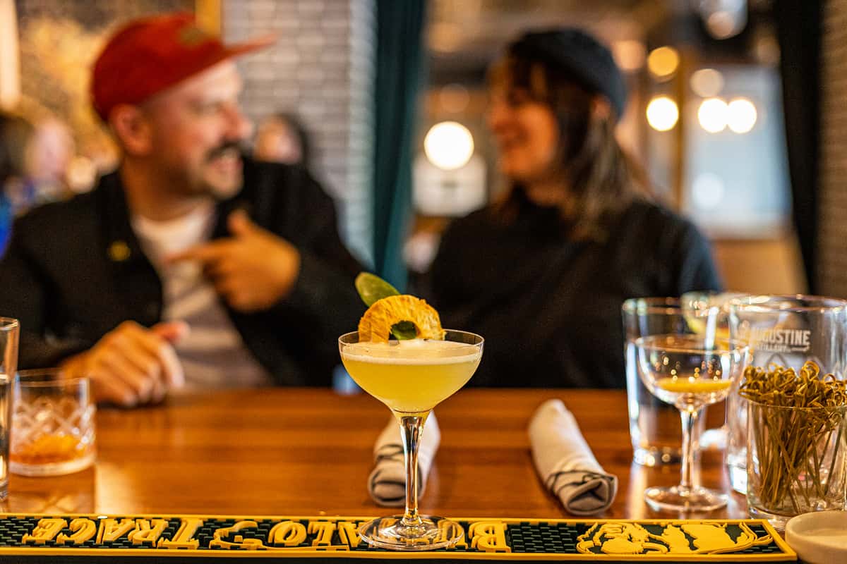 people behind cocktail