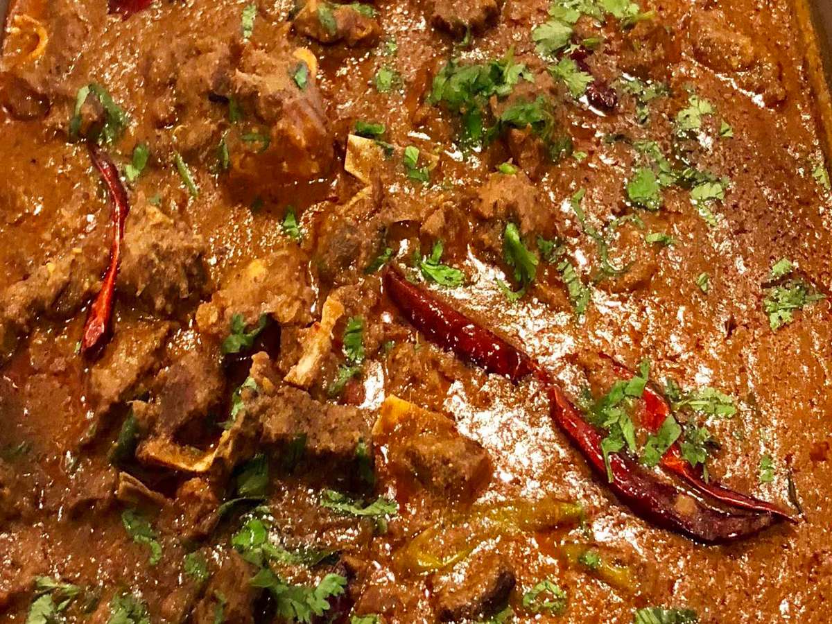 Andhra Goat Curry Lunch Sankranti Restaurant Indian Restaurant in