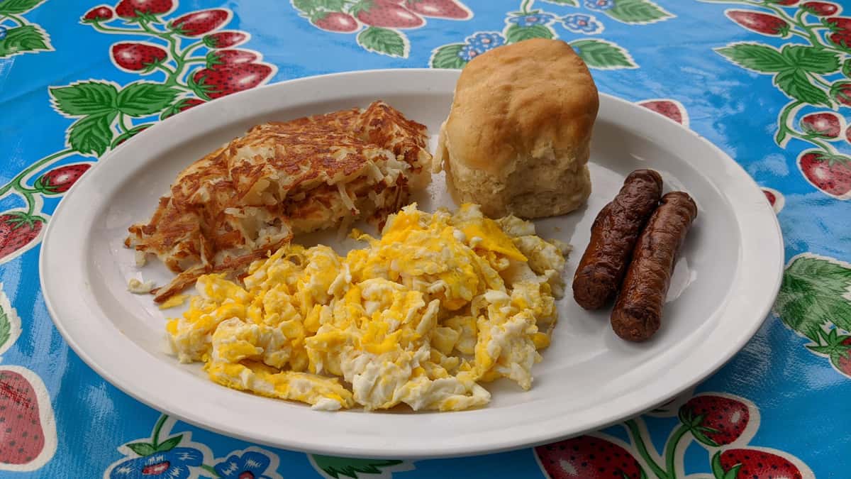Turkey Sausage or Turkey Ham Breakfast Special