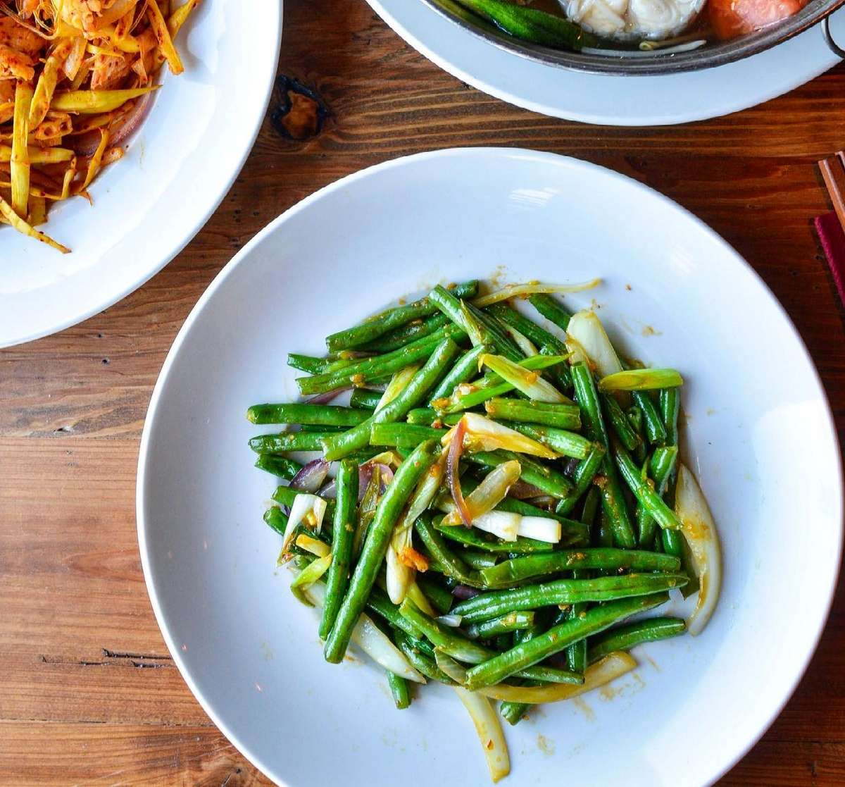 Green Beans with Garlic Sauce
