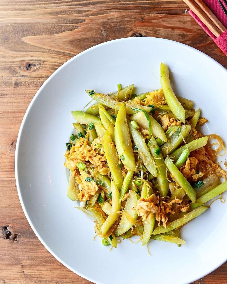 Vietnamese Squash with Glass Noodles and Egg