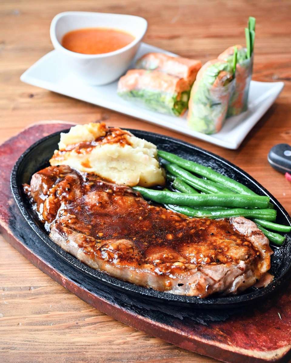 Sizzling New York Steak - Brodard Chateau - Garden Grove