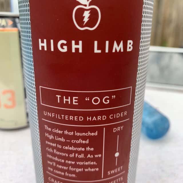 High Limb Cider - Original - Draft (GF)