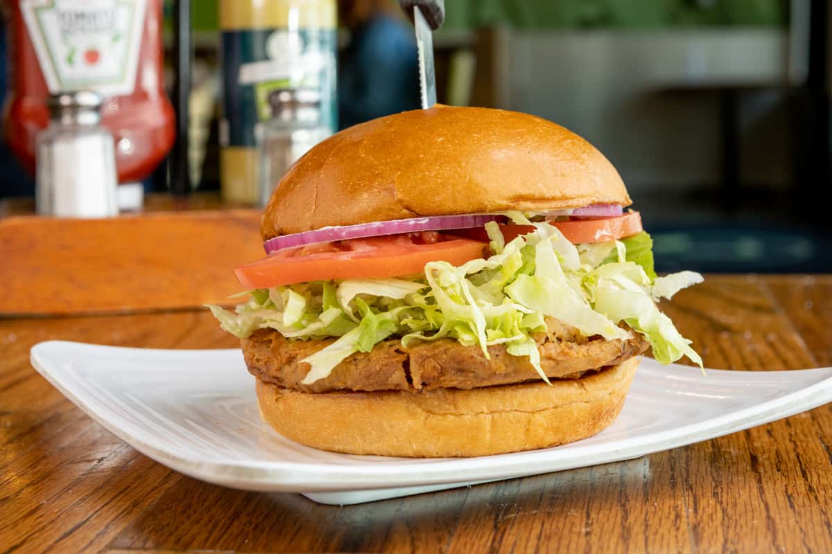 chicken fried burger