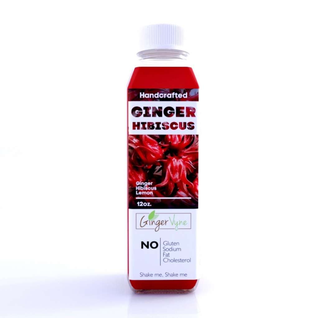 Fresh Ginger Hibiscus Juice